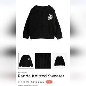 Mini Rodini Black Sweater